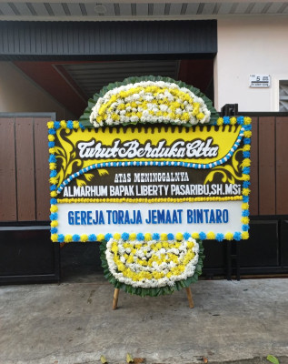Papan Bunga Duka di Kohod